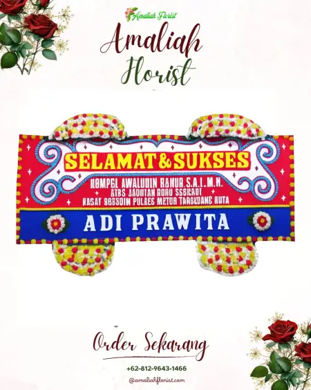 Papan Bunga Ucapan Selamat Kokap