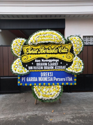 Papan Bunga Duka di Kokap